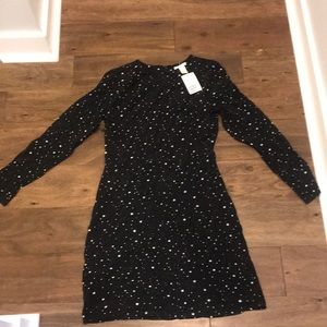 *NWT* H&M Star Pattern Crepêd Dress